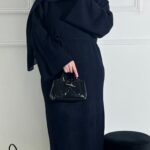 Robe Maille Bleu Marine