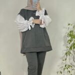 Ensemble Tunique et Pantalon Sportwear Gris